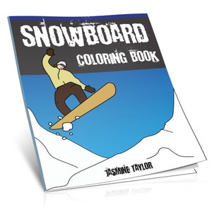 Snowboard Coloring Book