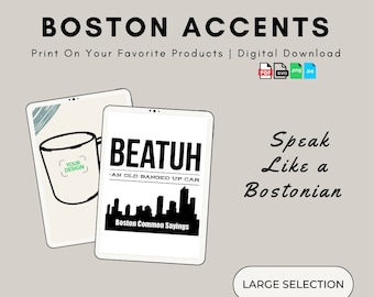 Funny Boston Common Sayings: "Beater" - New England Slang Dialect Speak Accent Lingo Words Phrases Translations Meanings - Novelty