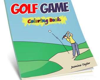 Golf Game Coloring Book