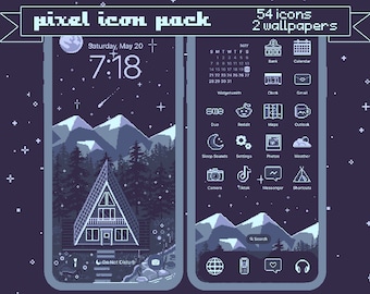 Cabin 54 Pixel App Icon Pack for iOS / Android