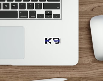 Thin Blue Line Police K9 Sticker, Water-Resistant Vinyl