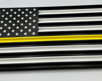 Thin Yellow Line Dispatcher Challenge Coin Holder - 13 Row Display - 911 Dispatcher Gift