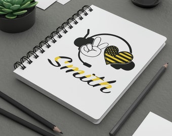 Personalized 911 Dispatcher Journal, Glossy Laminated Cover, 5x7 Spiral Notebook