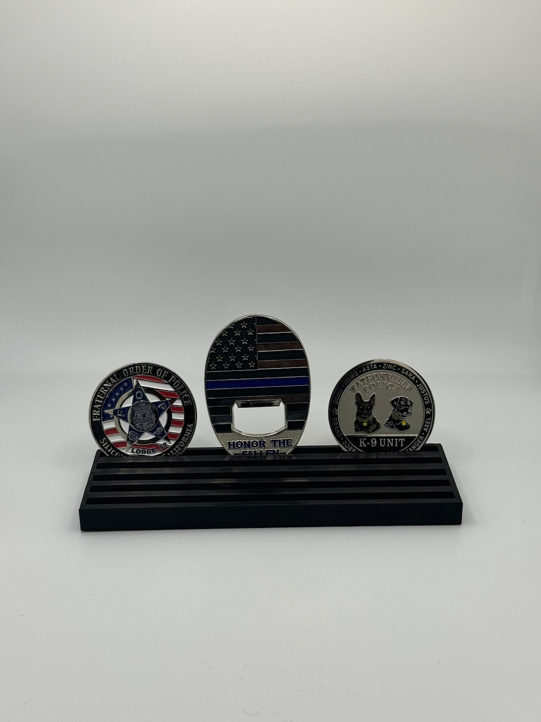 Black Challenge Coin Holder for Desk - 5 Row Display - Etsy