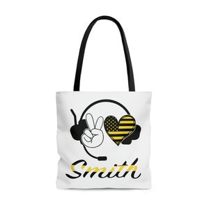 Custom 911 Dispatcher Tote Bag, 911 Dispatcher Personalized Gift