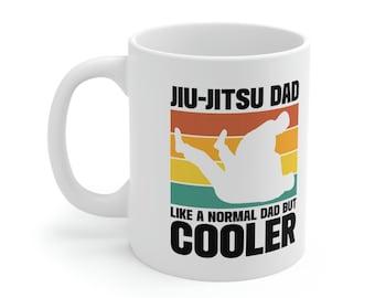 Jiu Jitsu Cool Dad Coffee Mug, Father's Day Gift