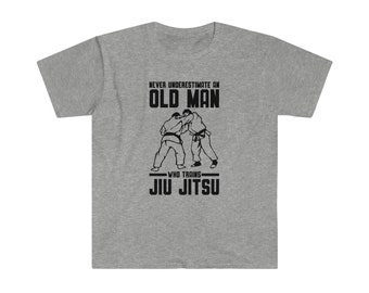 Old Man Jiu Jitsu T-Shirt, Martial Arts Gift