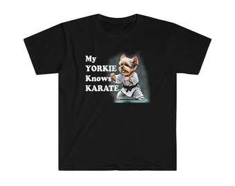 Yorkshire Terrier Karate T-Shirt, Dog Lover Gift