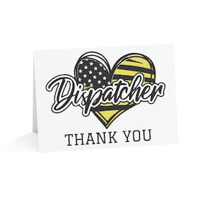 911 Dispatcher Thank You Greeting Cards
