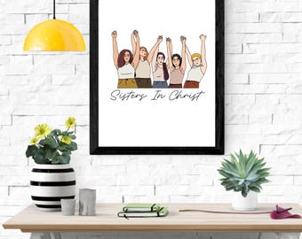 Christian Women Digital Art Printable Christian Gifts, Women Bible Study, Women Ministries Gifts - Christmas, Easter, Women’s Retreat