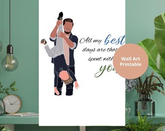Father Son downloadable Wall Art, Meaningful Father Gift highlighting a Special Bond Christmas Father's Day Birthday Gift for Dad from Son