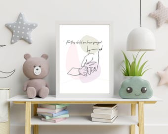 For This Child We Have Prayed Christian Digital Wall Art Nursery Gift for New Parents Baby Shower Christian Home Decor Christmas Gift Baby