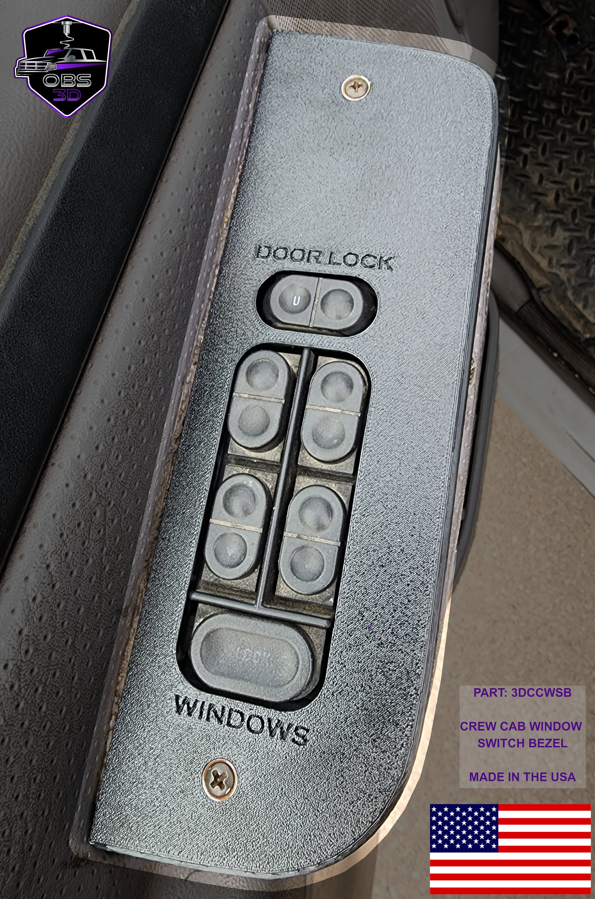 Right Front Window Switch For 1997-2001 Ford F-150 & F-250 Super Duty