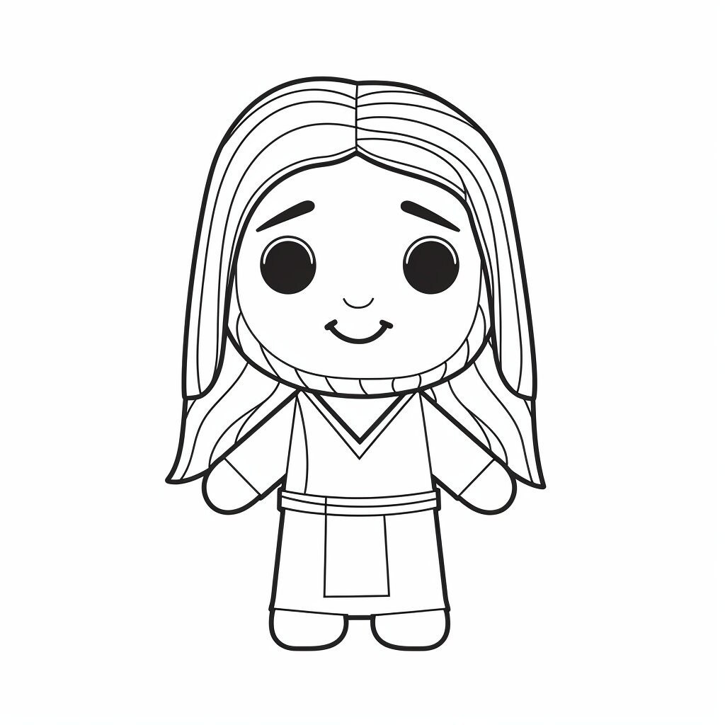 Kids Jesus Coloring Pages - Simple Jesus Coloring Page - Religious ...