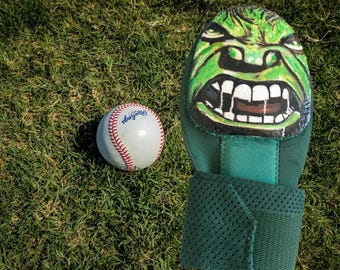 Guante deslizante de béisbol/softbol pintado a mano y personalizado