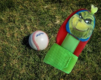 Guante deslizante de béisbol/softbol pintado a mano y personalizado