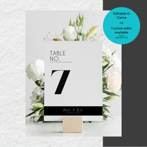 LONDON Collection Event Seating Cards 5x7 | Minimalistische Hochzeit | Moderne Hochzeit | CANVA Bearbeitbare Hochzeitsvorlagen | MPG 1-23-1D