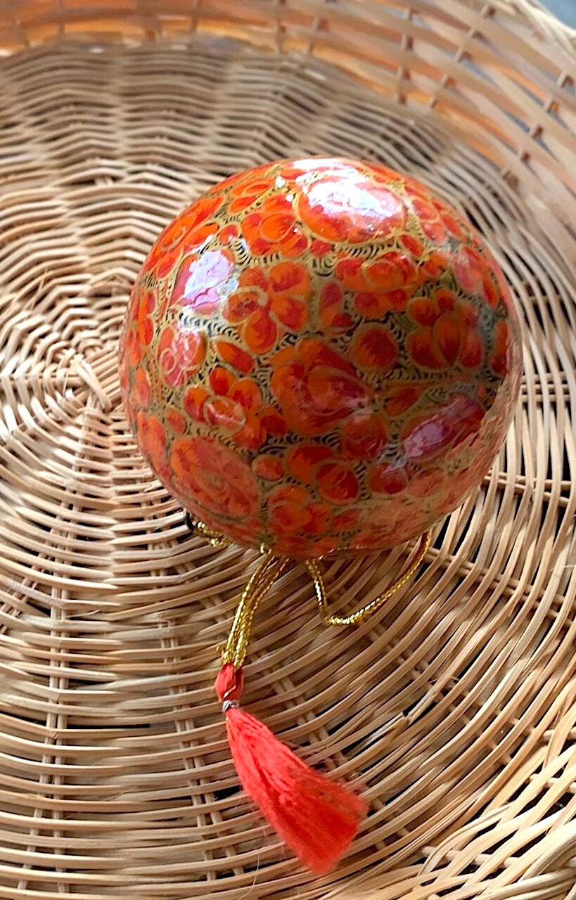 Assorted Handmade Papiermache Ball Colorful Paper Mache Etsy