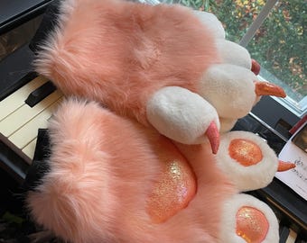 Pink fursuit paws
