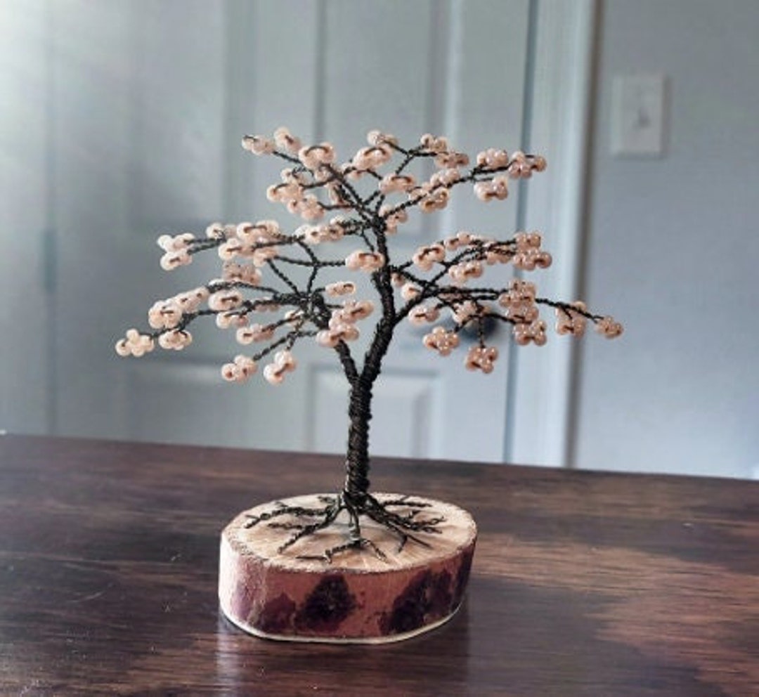 Beaded Wire Tree Etsy
