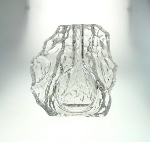 Crystal Solifleur Vase for Flowers. Mid Century Crystal