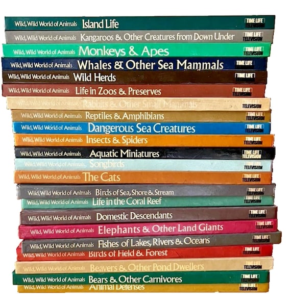 Wild, Wild World of Animals Complete Book Set by Time Life Television 1970 Set