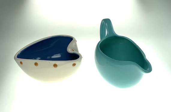Hornsea Pinch Bowl & Midwinter Milk Jug Mid Century Ceramics. Mid Century Kitchen. Vintage Sugar Bowl and Milk Jug or Creamer
