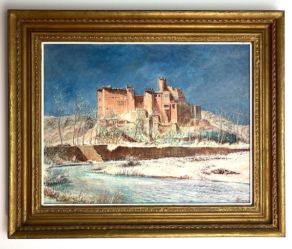 James William Blanch Oil Painting Pre-Saharan Morocco, El Kelaa Signed JW Blanch