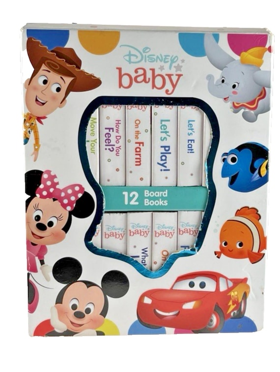 Disney Baby My First Library Set. VGC 12 Board Books for Babies 10 Months Plus