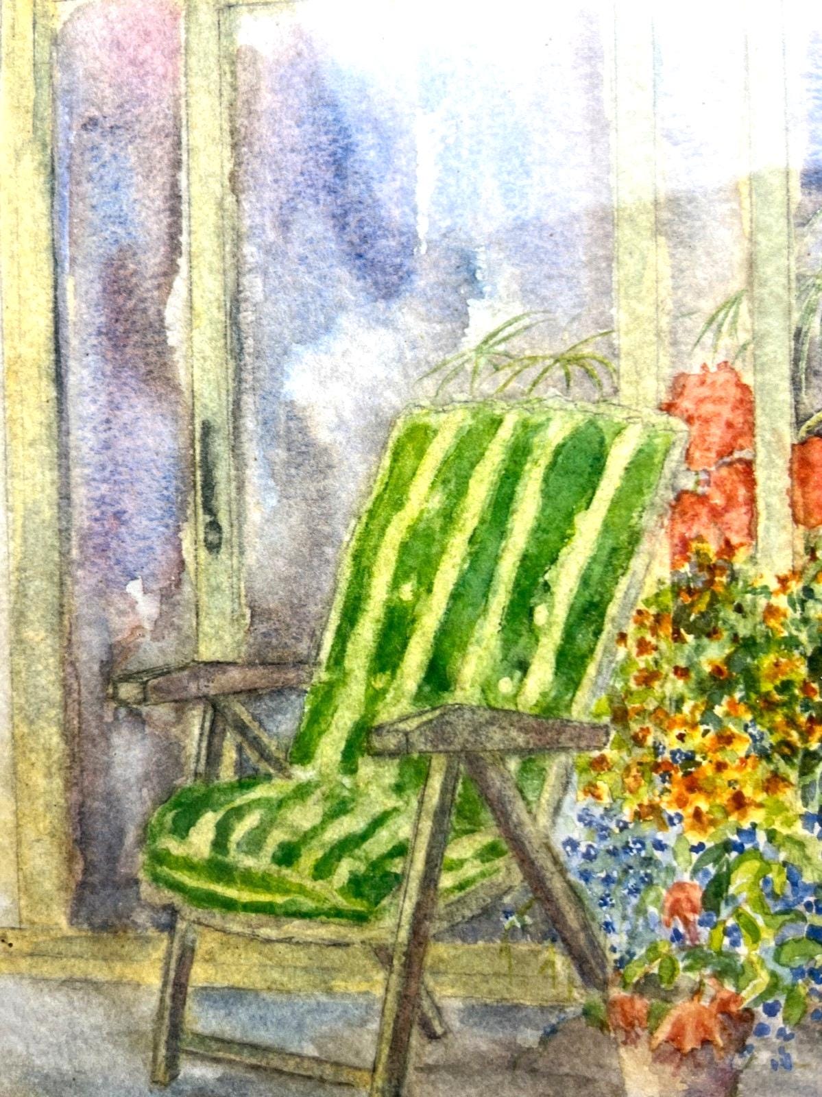 Margaret Harrison Summer Days Art Print 56 of 250 Signed Framed Garden Flowers image 10