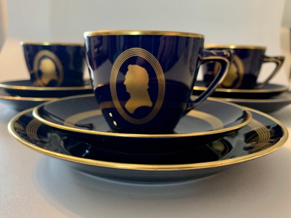 Bing & Grondahl, Royal Copenhagen Composers Teacup Sets