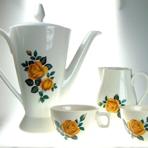 1950s Burleigh Ware Demitasse or Espresso Coffee Set