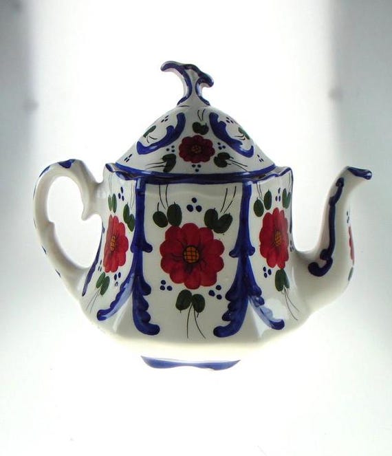 1950s Oliver Pintado a Mano of Spain Teapot. MCM Ceramic Teapot