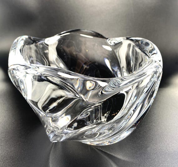 Vintage Royal Copenhagen Crystal Bowl. 1.6kg Bowl in Clear Crystal