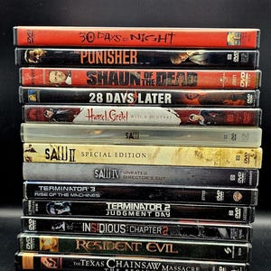 Movie DVDs Various Titles and Genres to Choose From. Horror/ Action Classics!