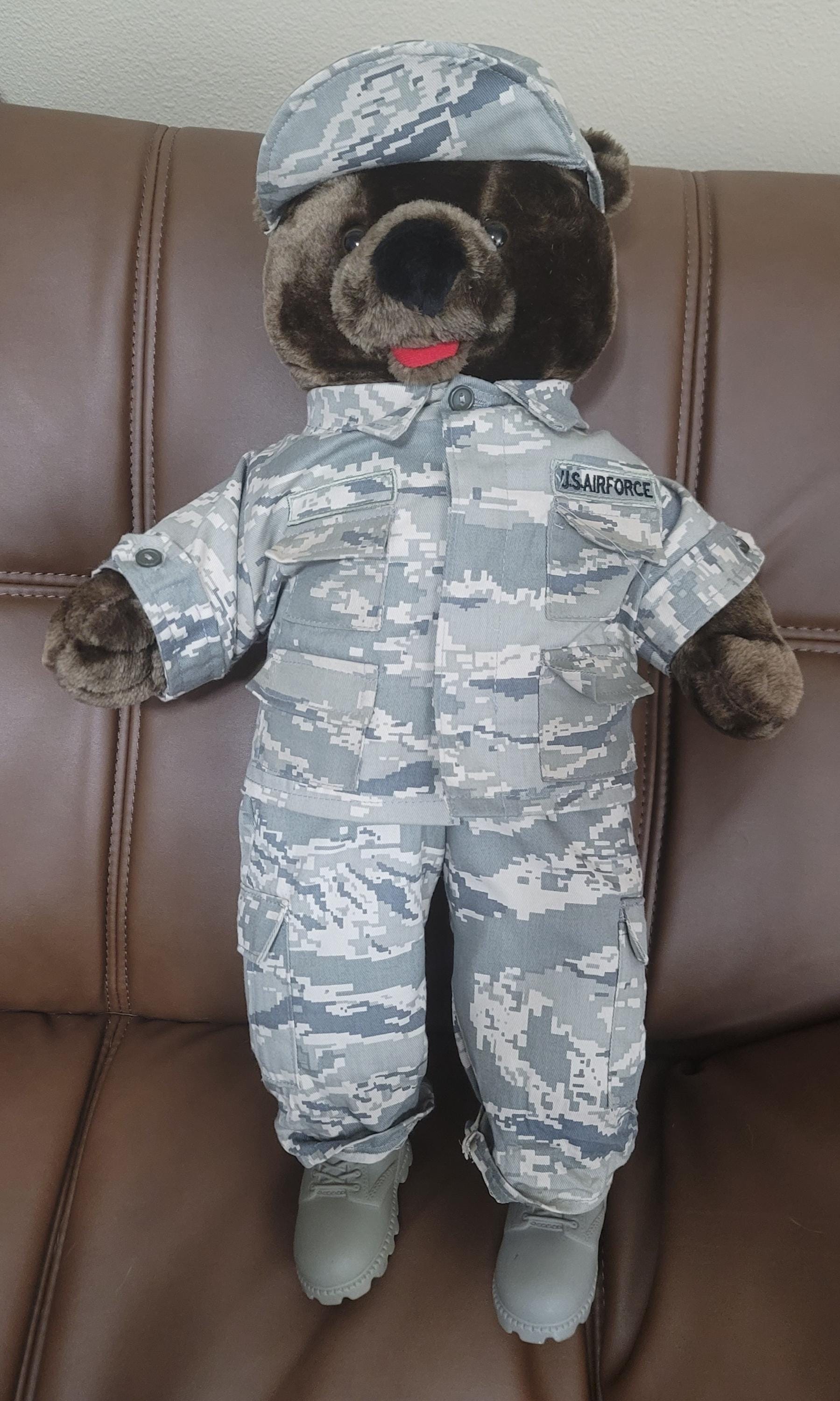 Bear Forces of America Plush US Air Force USAF Military 21" Teddy Bear MINT Condition. (1989)