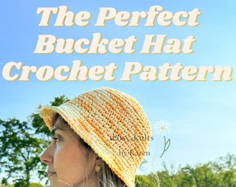 Il modello perfetto per un cappello da pescatore all'uncinetto: adatto ai principianti, tutte le taglie (modello PDF)