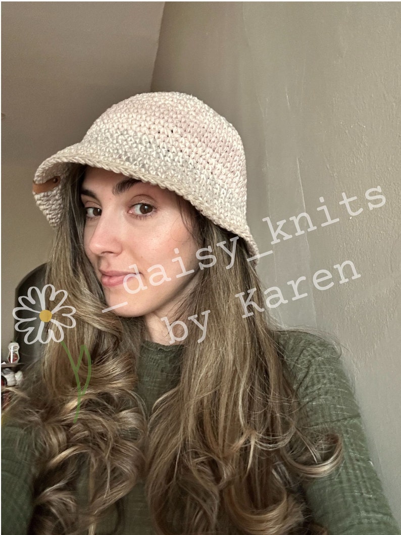 Crochet BUCKET HAT COTTON Bucket Hat Spring Bucket Hat Etsy