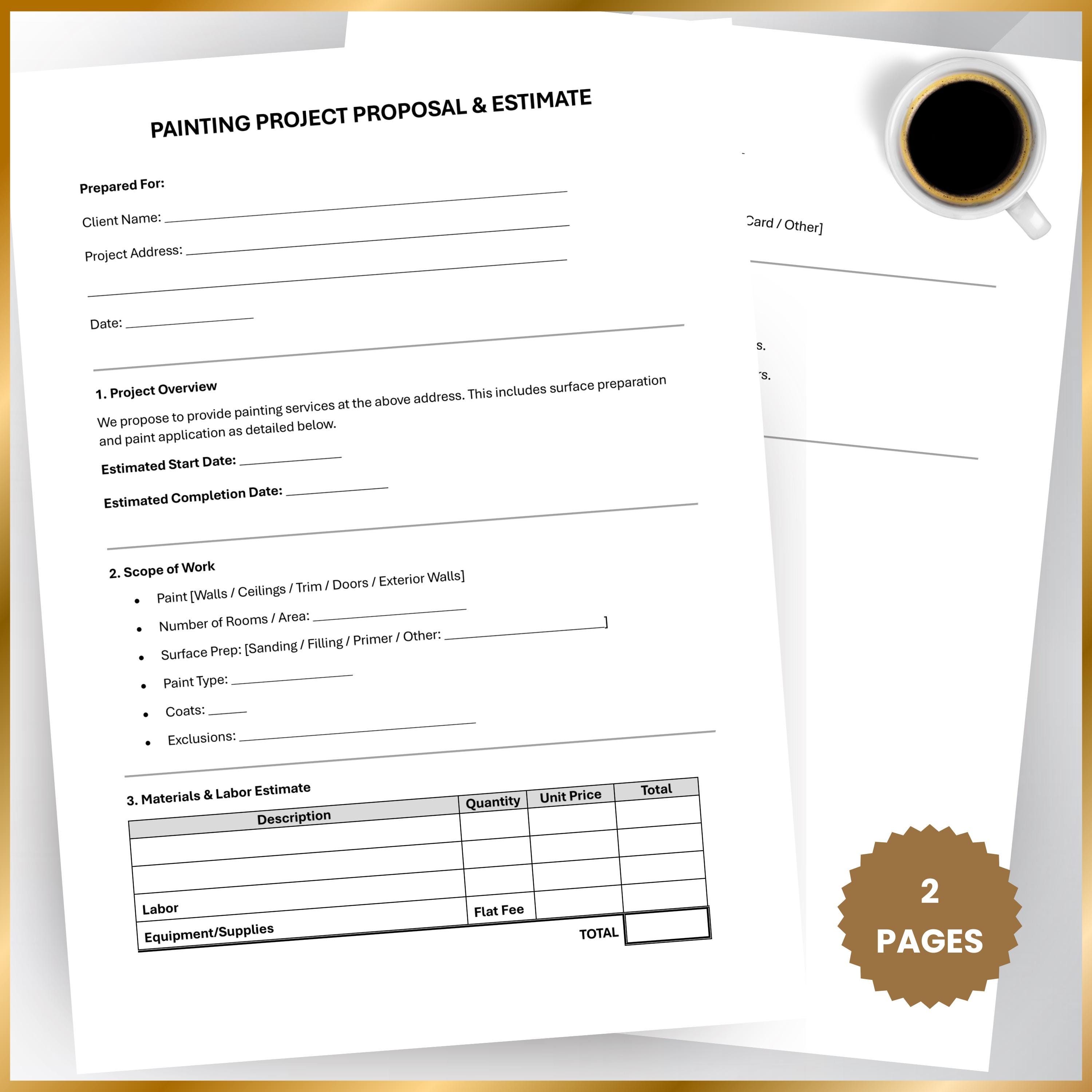 Image 5 for Painting Proposal Template