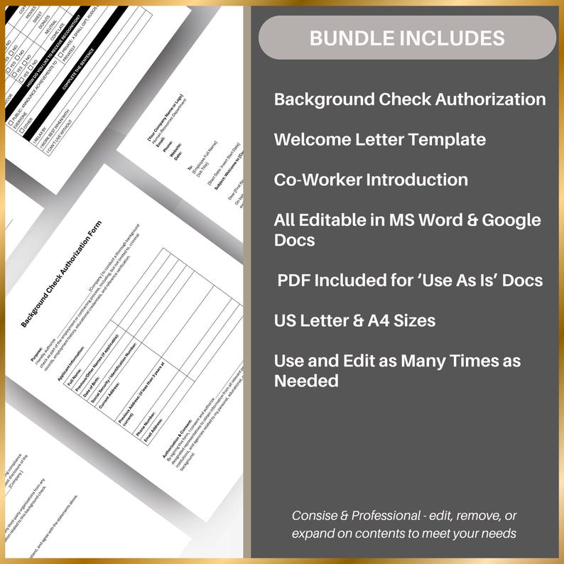 HR Onboarding Forms Bundle: Employee New Hire Welcome Kit for Business ...