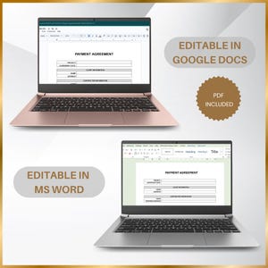 Payment Agreement, Contractor Agreement to Pay, Work Contract Template ...
