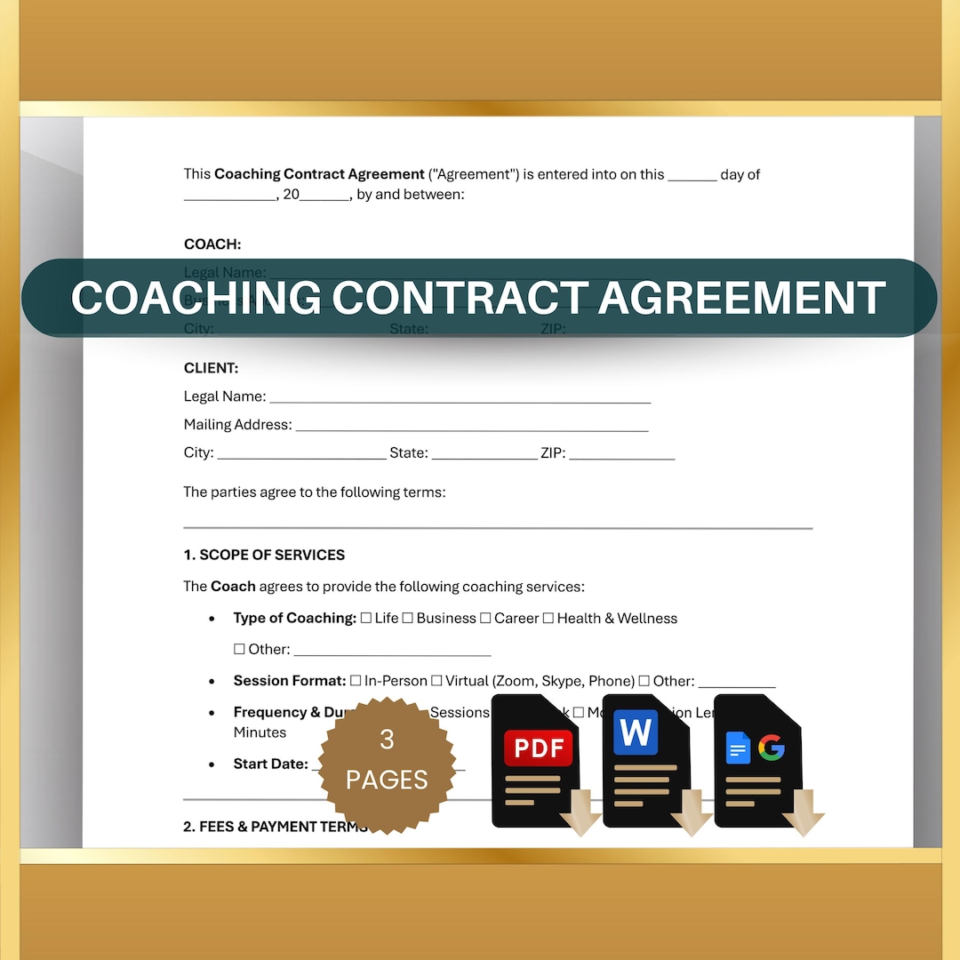 Image 5 for Business Coaching Contract Template