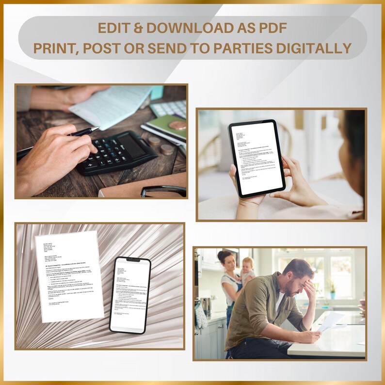 Instant Access Editable Debt Dispute Letter for Printing