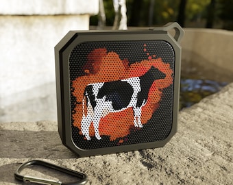 Splash Dairy Cow - Orange Outdoor Bluetooth Speaker