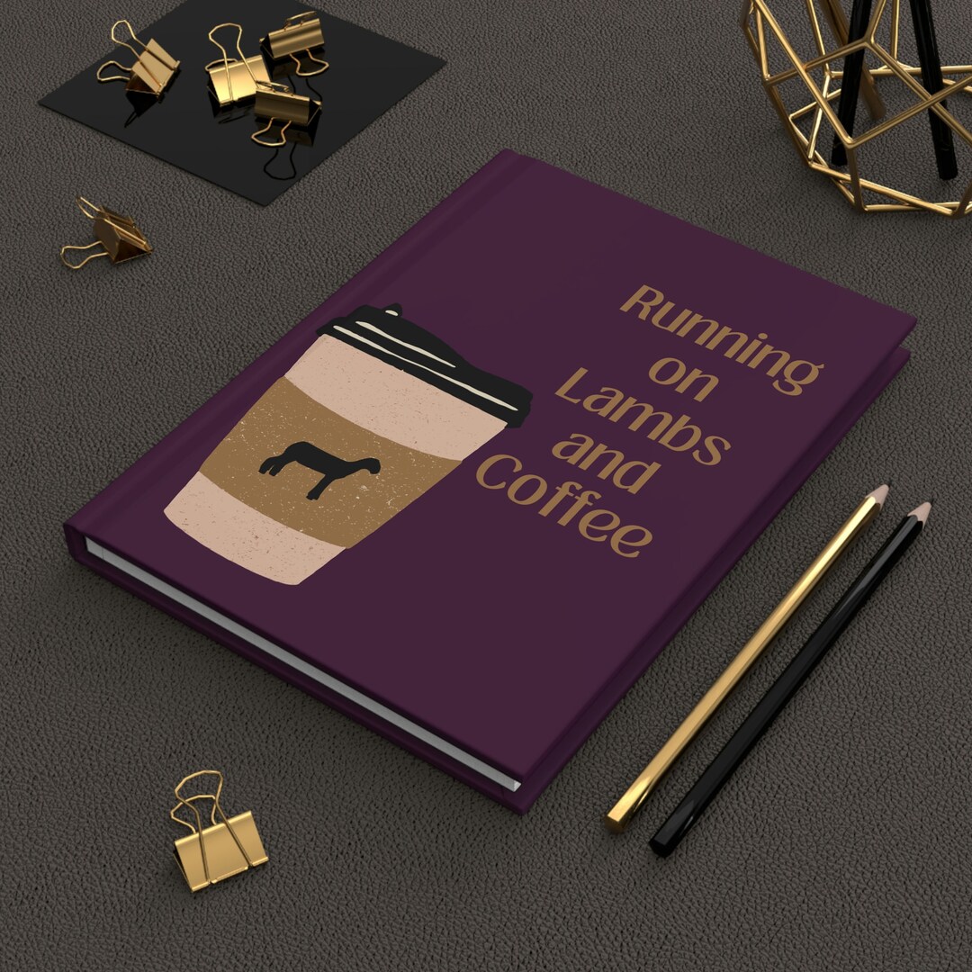 Lambs and Coffee Hardcover Journal Etsy