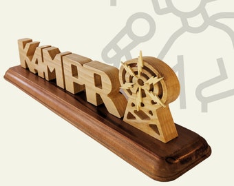 Personalized Wood Ham Radio Call Sign, Antenna Decor