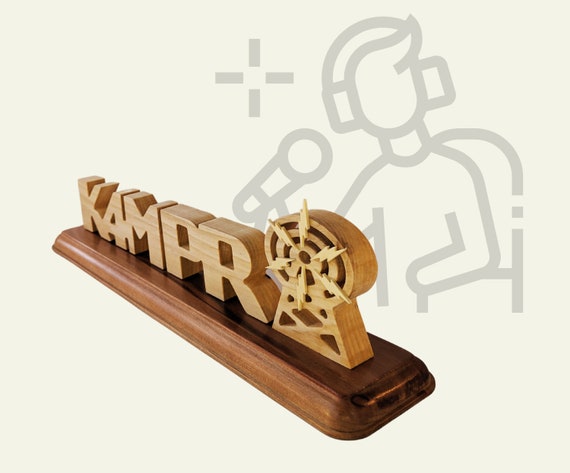 Personalized Wood Ham Radio Call Sign, Antenna Decor