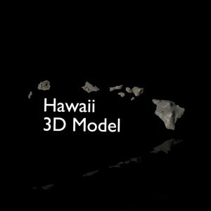 Hawaii High Detail Topographic Model - 3D Printer and CNC STL File
