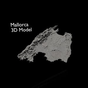Mallorca High Detail Topographisches Modell - 3D Drucker und CNC STL Datei