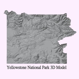 Yellowstone National Park Topographic Model - CNC Router